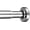 Chrome, variant on Spring tension shower curtain rod, rust proof, adjustable, no need for drilling,