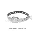 thumbnail image 2 of GARVALON Wedding Dress Accessories Rhinestone Belt for Bride Dress Silver Versatile Styling 10.4X2.8X0.8In 1Pack, 2 of 8