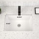 thumbnail image 4 of Lavabo de baño Dcolora rectangular 46x32cm de porcelana blanca, 4 of 7