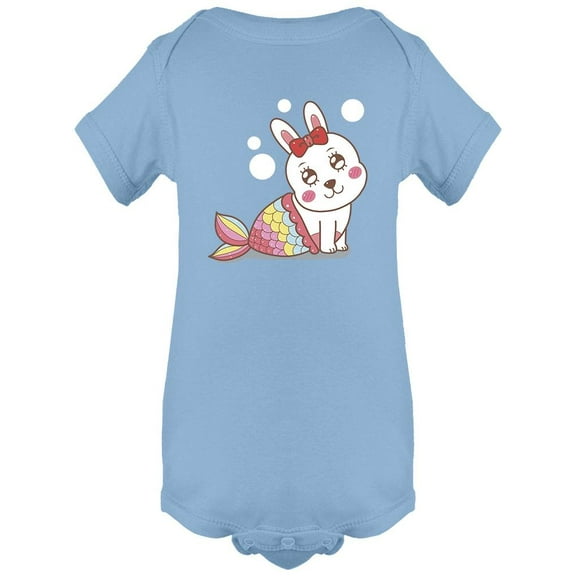 Cute Mermaid Rabbit Bodysuit Infant -Image by Shutterstock, Newborn