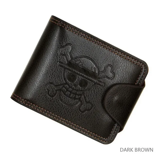 Anime One Piece Wallet Luffy Straw Hat Pirates Men's Short Wallet Multi-function Multi-card Slot Wallet Card Holder Purse Gift