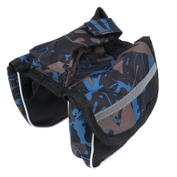 EXHUMKY Bike Handlebar Storage Bag, Water Resistant, Durable Non-Deformable Design, Easy Installation, 1 Piece