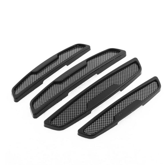 Unique Bargains 4 Pcs Black Plastic Auto Car Front Rear Bumper Guard Door Protector Strip