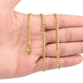 thumbnail image 4 of Nuragold 14k Real Yellow Gold Miami Cuban Link 4mm Chain Necklace (16"-30") Italian Jewelry for Men & Women, 4 of 11