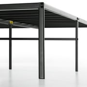 Best Price Mattress 18 Metal Platform Bed Frame, Heavy-Duty Steel Slats, Black, Queen