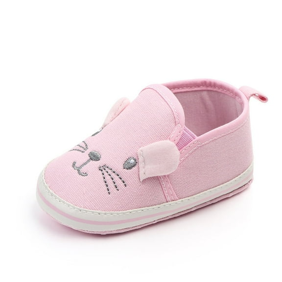 Otqutp Autumn Shoes for Toddler Cartoon Animal Baby Shoes Soft Soled Toddler Shoes Soft Soled Indoor Outdoor Breathable Casual Shoes(Red,0-3 Months)