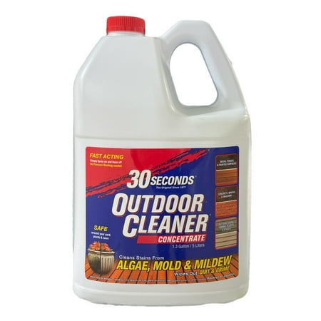 30 Seconds Concentrate Outdoor Cleaner, Algae, Mold & Mildew, 1.3 Gallon