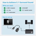 thumbnail image 4 of Transmisor USB C a SPDIF Cubilux tipo C para audio óptico, 4 of 7
