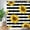 Yellow Sunflower, variant on Sunflower Shower Curtain Black and White Striped Sunflower Bathroom Curtain Yellow Floral Modern Creative Bathroom Accessories with 12 Hooks, Machine Washable (72" W x 72" H)