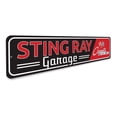 thumbnail image 3 of Sting Ray Corvette Novelty Decor, Metal Wall Sign - 4x18 Inches, 3 of 4