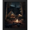thumbnail image 2 of Maki 20x24 Black Modern Wood Framed Wall Art Titled - A Delightful Night I, 2 of 6