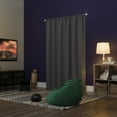 thumbnail image 2 of Sun Zero Jules 100% Blackout Rod Pocket 40" x 63" Single Curtain Panel in Sterling, Adult, 2 of 7