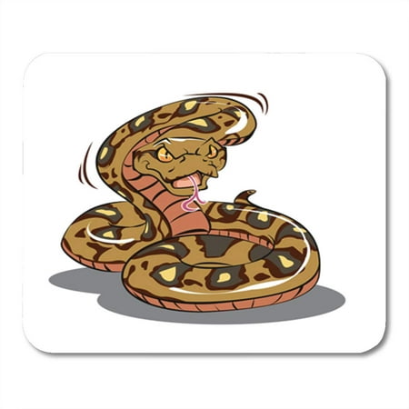 KDAGR Brown Ball Colorful Python Red Beautiful Big Black Boa Mousepad Mouse Pad Mouse Mat 9x10 (Best Heat Pad For Ball Python)
