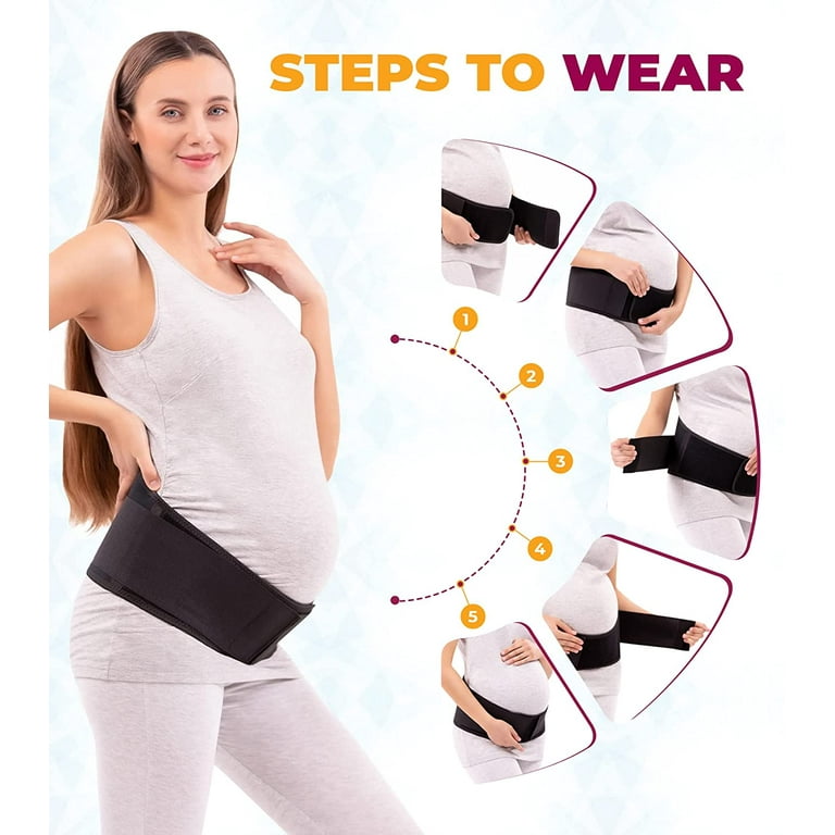 SNUG360 Pregnancy Belly Support Band - Adjustable & Breathable