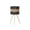 Brown/M, variant on Woven Flower Pot with Standing Legs, Round Floor Plant Wooden Stand Holder, Indoor Decorative Plant Basket with Stand for Living Room Balcony Home Decor