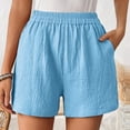 thumbnail image 2 of Wlynlyn Womens Shorts Summer Casual Comfy Shorts High Wasited Lounge Shorts with Pockets, 2 of 7