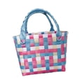 thumbnail image 2 of Bolso tejido, la bolsa de asas abierta del organizador portátil del verano del día de fiesta de la moda impermeable Estilo B, 2 of 10