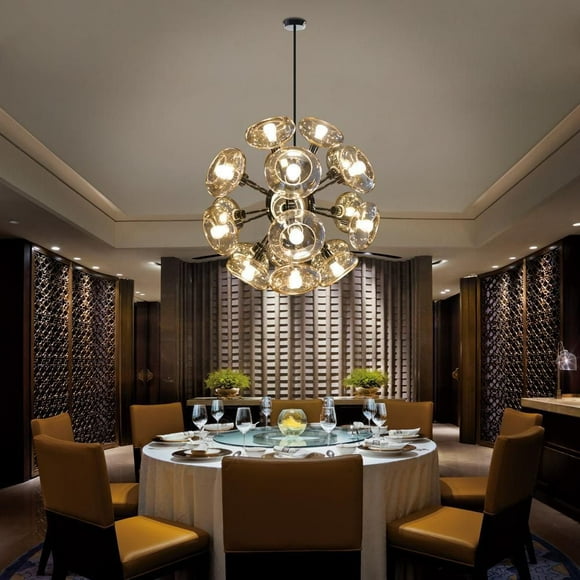MAGNIFIQUE CHANDELIER EN FORME DE PISSENLIT AVEC 22 LED AMPOULES