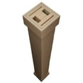 thumbnail image 5 of Ekena Millwork 12"W x 16'H Knotty Pine Endurathane Faux Wood Non-Tapered Square Column Wrap w/ Standard Capital & Base, 5 of 20