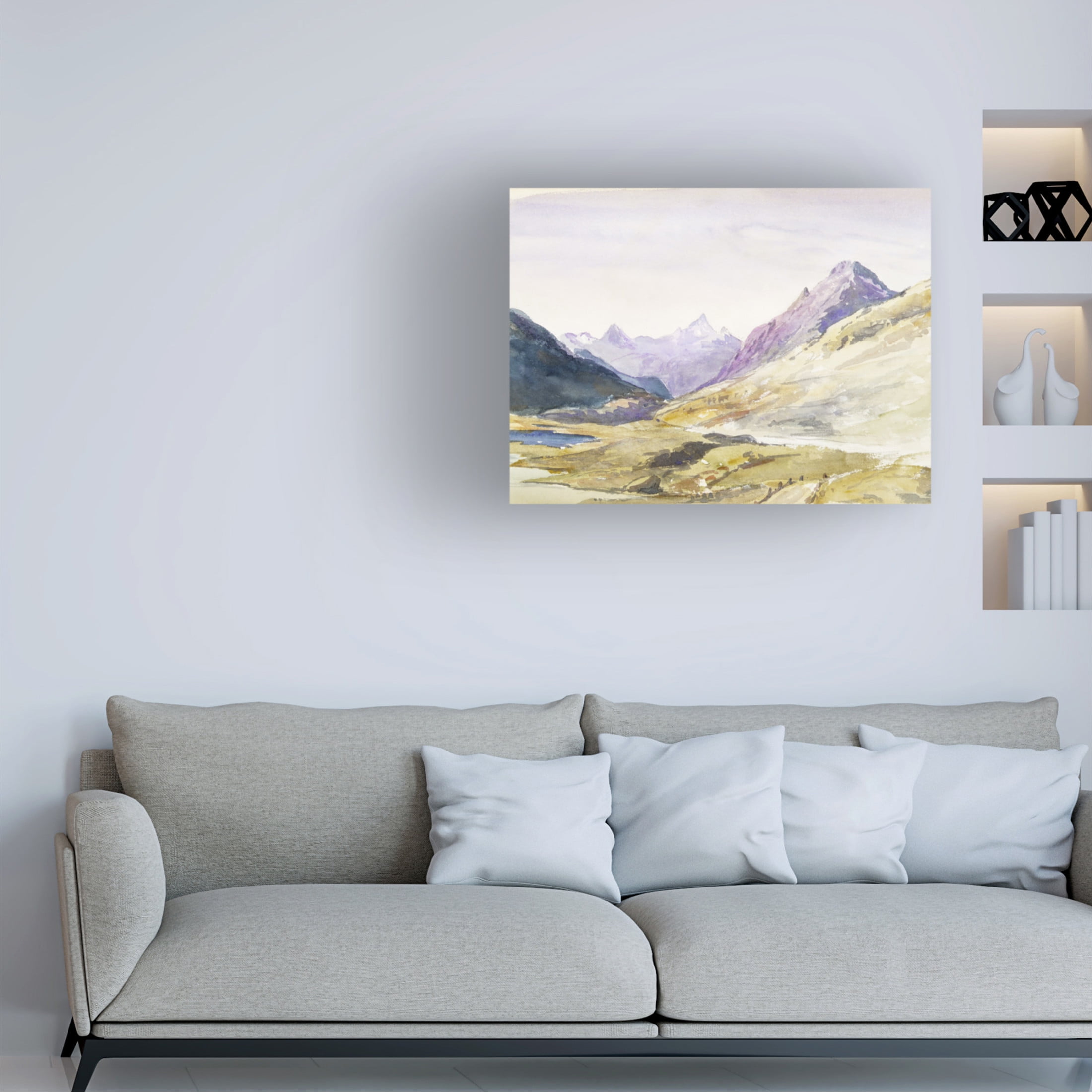 Trademark Fine Art John Singer Sargent  Sargent Mountainous Landscapes VI Canvas Wall Art