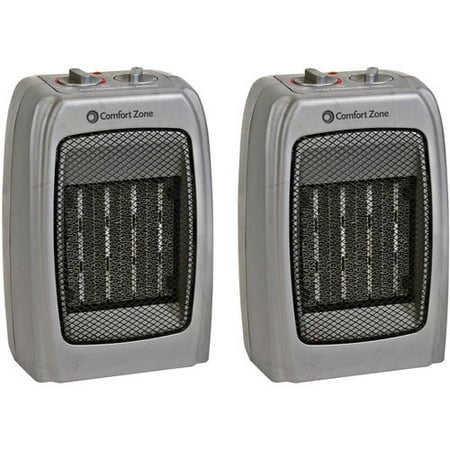 Comfort Zone Ceramic Heater 2-Pack Value Bundle
