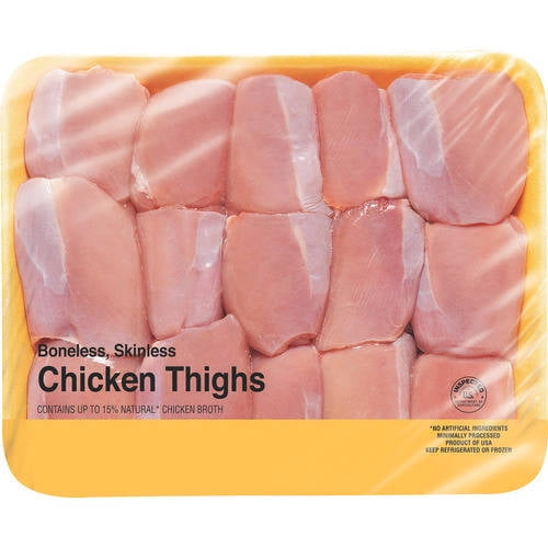Boneless Skinless Chicken Thighs, 3.53.92 lbs
