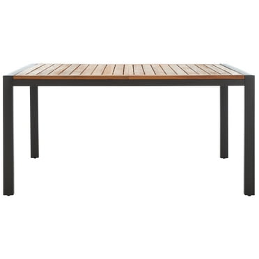 SAFAVIEH Guthrie 59" Acacia Wood Outdoor Dining Table, Natural