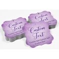 thumbnail image 3 of Darling Souvenir Personalized Paper Hang Tags Custom Text Wedding Party Gift Favor Tags -Stary Mauve Purple-50 Tags, 3 of 6