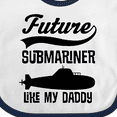 thumbnail image 4 of Inktastic Future Submariner Like Daddy Boys or Girls Baby Bib, 4 of 4