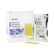 McKesson Xeroform Petrolatum Dressing 1 X 8 Inch Gauze Bismuth Tribromophenate Sterile Pack of 10