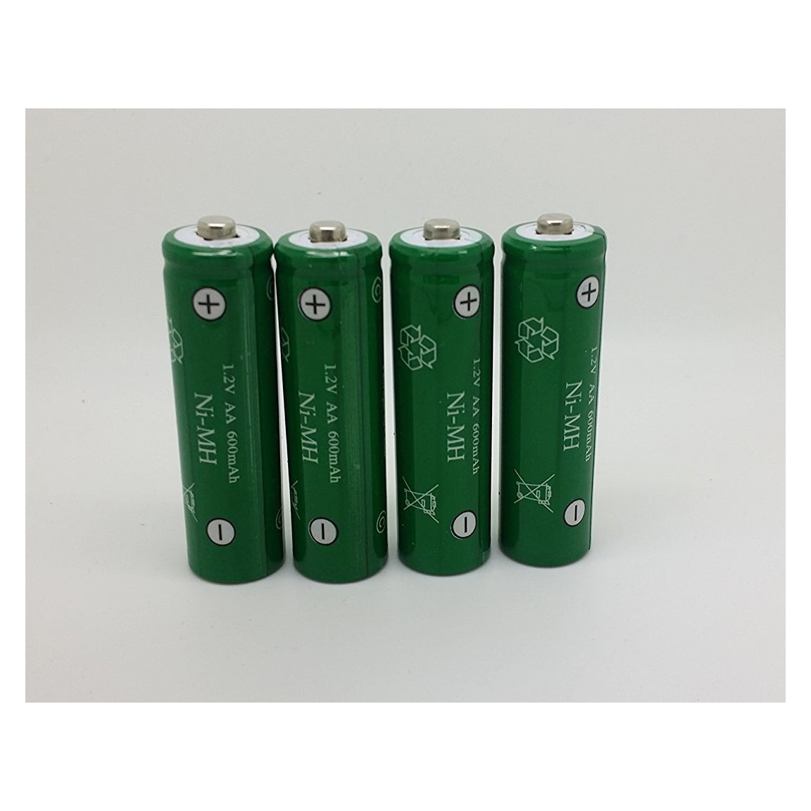 4 Pack AA Batteries NiMH 600mAh 1.2V Rechargeable Battery Solar