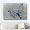 thumbnail image 2 of wall26 Canvas Print Wall Art Butterfly on Gray &amp; Blue Faded Color Blocks Insects Animals Digital Art Modern Art Chic Portrait Colorful Multicolor Dark for Living Room, Bedroom, Office - 32"x, 2 of 5