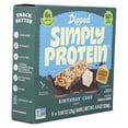 thumbnail image 5 of Simply Protein Dipped Snack Bars, Birthday Cake, 5 Bars, 0.88 oz (25 g) Each, 5 of 6
