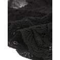 thumbnail image 5 of INSPIRE CHIC Lace Peplum Top for Women's Elegant Sweetheart Neck Sleeveless Tops XS Black, 5 of 6