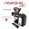 thumbnail image 2 of Extractor De Jugos Exprimidora De Jugos De Masticación Lenta Nevashel Kitchen AD-26 Exprimidor De Prensado En Frío Para Verduras Y Frutas, Zanahorias, Potente Y Silencioso Facil Usar Y Limpiar, 2 of 5