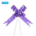 thumbnail image 3 of Uxcell 100 Pcs PP Plastic Pull Bows Gift Wrapping Pull Bow Baskets Present Bows Butterfly Knot Ribbon Purple, 3 of 7