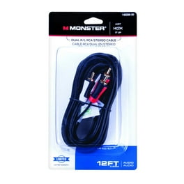 Free Shipping! Monster Cable 3898632 12 ft. RCA Audio Cable