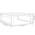 thumbnail image 2 of vidaXL Coffee Table Smoked Oak 100x100x35 cm Engineered Wood, 2 of 4