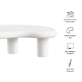thumbnail image 3 of Elowen Outdoor Patio Coffee Table in White, 3 of 10