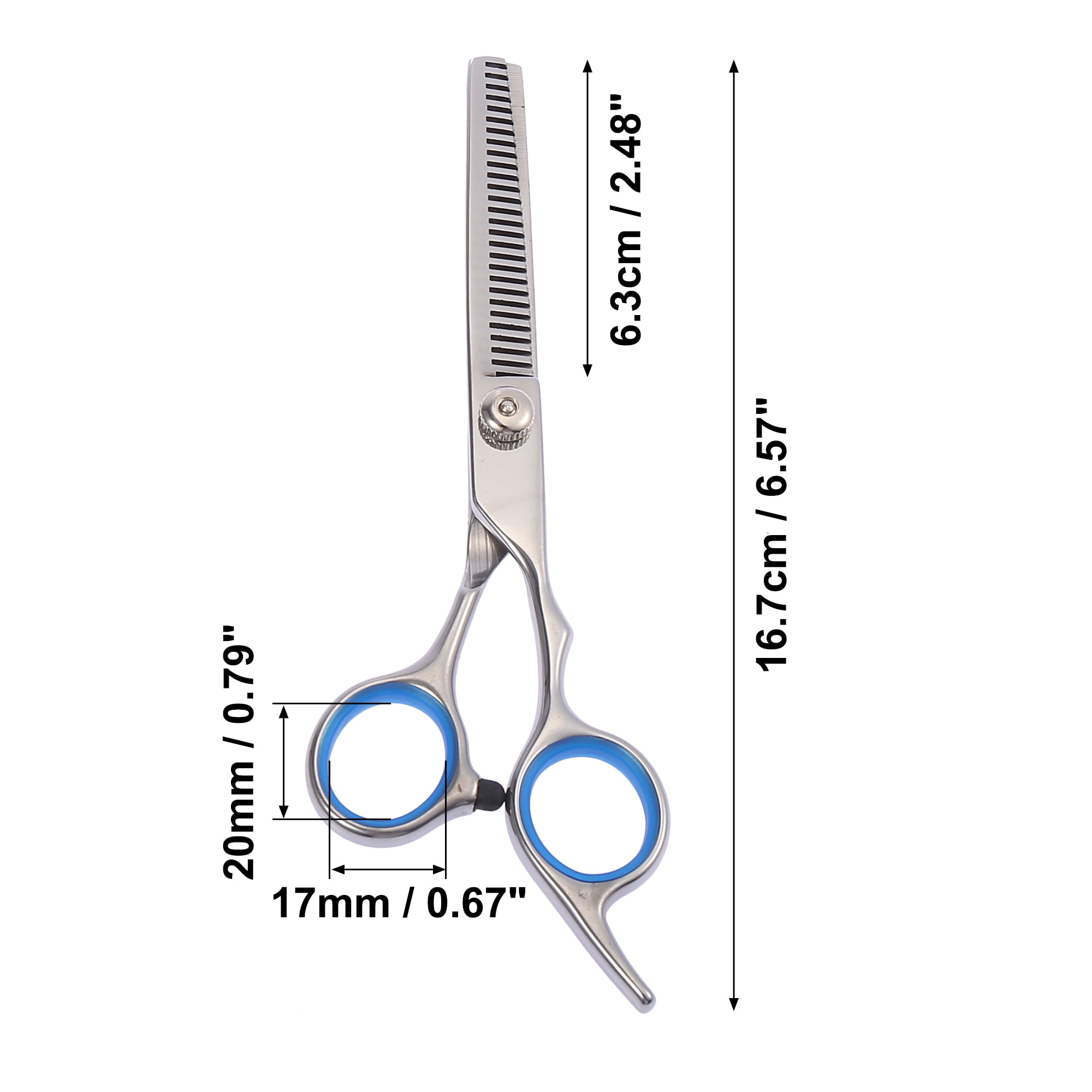 Unique Bargains Stainless Steel Thinning Scissors for Long Short Thick Hard Soft Hair