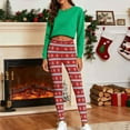 thumbnail image 4 of Gamivast Christmas Leggings for Women High Waist Striped Stretchy Funny Xmas Pants Holiday Pull on Workout Running Gym Leggings Party Full Length Loungewear Running Outfit, 4 of 6