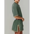 thumbnail image 4 of Men Medieval Costume Renaissance Templar Knight Vintage Tunic Tops, 4 of 6