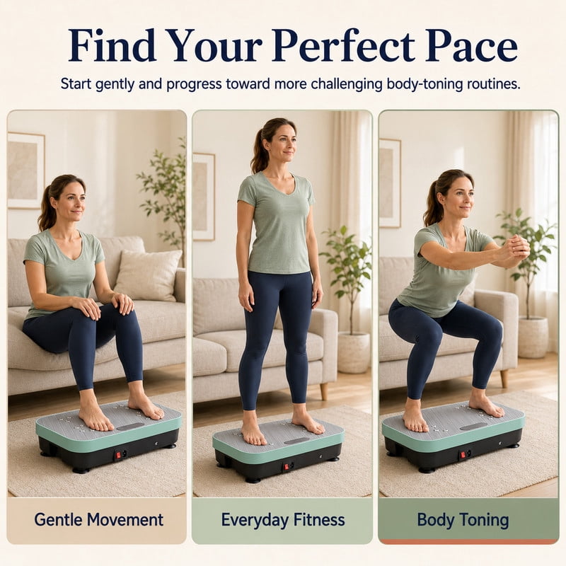 Vibration Plate Exercise Machine for Lymphatic Drainage, Vibrating Fitness Platform 450 lbs Capacity Full Body Shaker Workout Equipment, Vibration Platform Machine Shaping Vibrate Board Sport Home