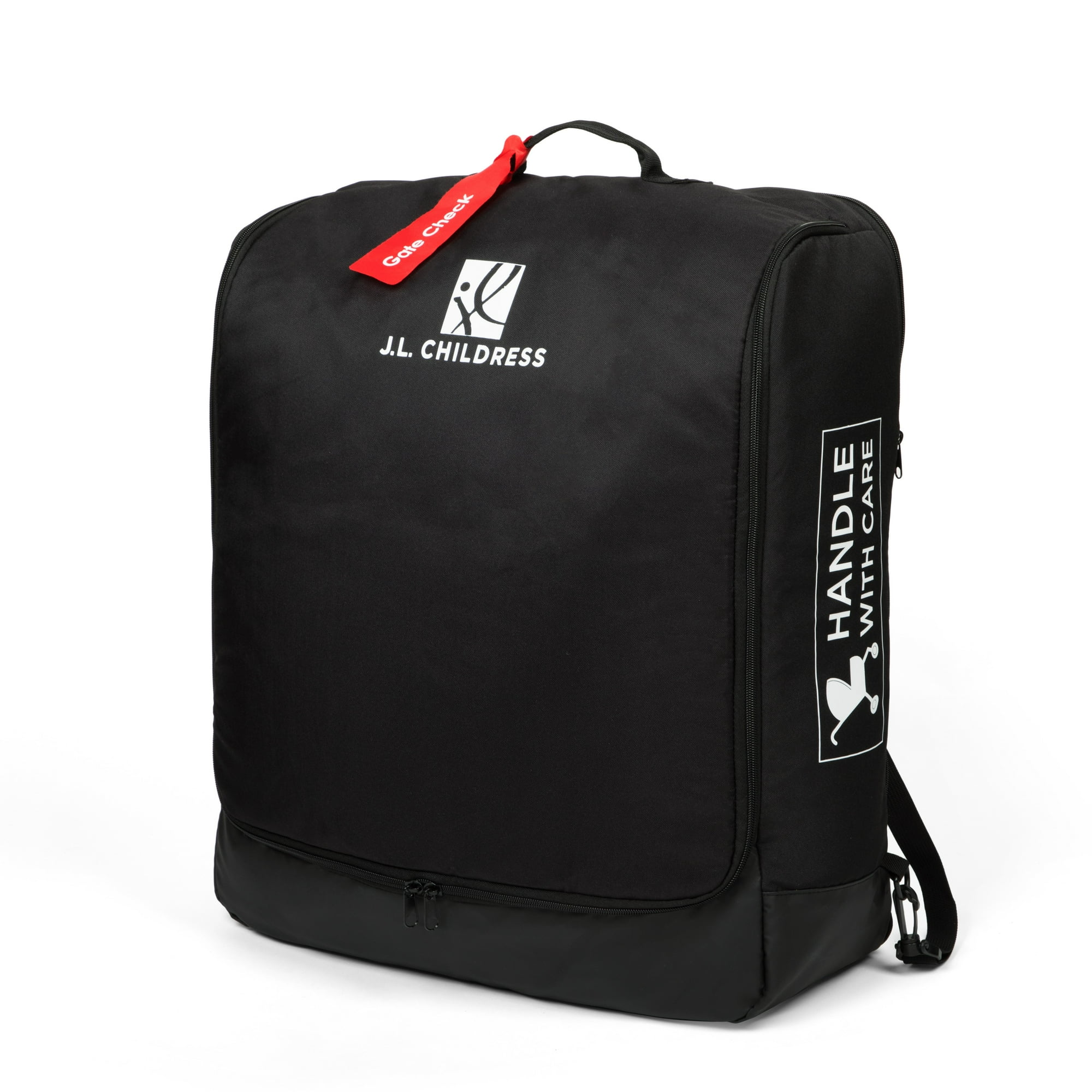 J.L. Childress Padded Compact Travel Stroller Bag for Airplane, AirTag Compatible - Black