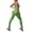 Green, variant on Womens Ribbed Workout Jumpsuit Seamless Yoga Bodysuit Sleeveless Fitness Running Athletic Activewear White S