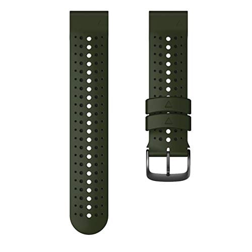Correa de Silicona Quick Fit 22mm Abanen para Fenix 7/Fenix 6/Fenix 5/EPIX 2 Verde-Negro