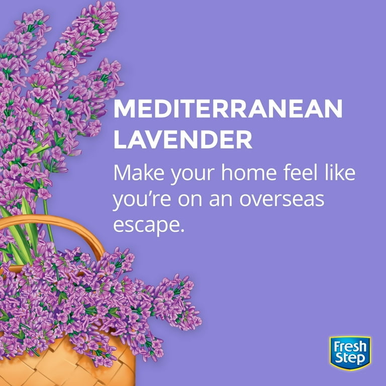 Fresh Step Extreme Scented Litter with the Power of Febreze Clumping Cat Litter Mediterranean Lavender 25 lbs Walmart