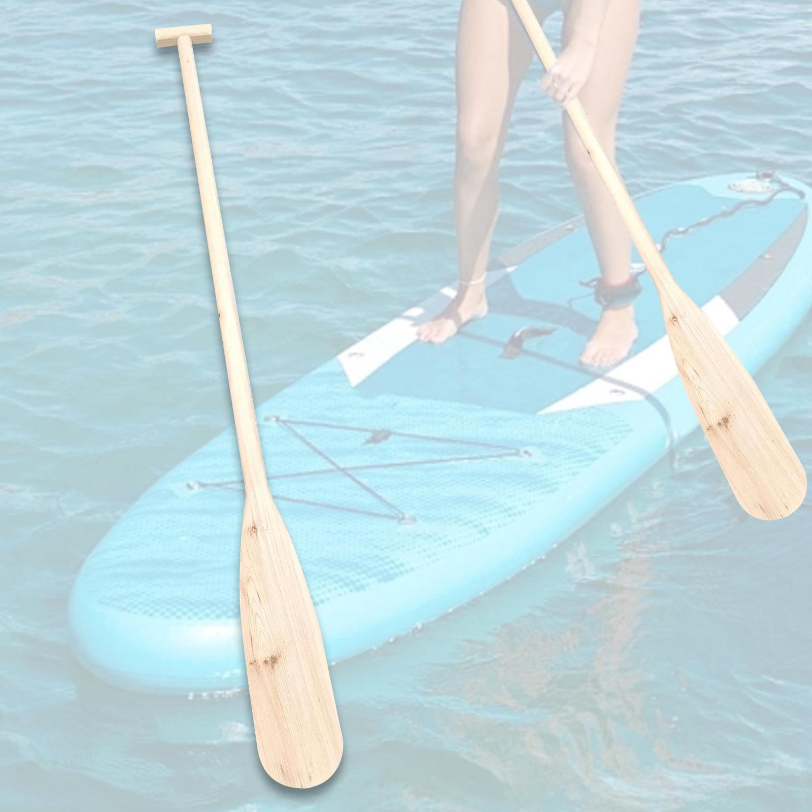Dualoai Wooden Canoe Paddle Hand Crafted Craft Home Decoration for Kayak Water Sport 60cm