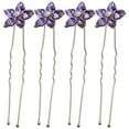 thumbnail image 1 of 4 Uds. Horquillas para el pelo de boda, piezas para el pelo con diamantes de imitación, pinzas para el pelo de novia en forma de U, decoraciones para el cabello, 1 of 5