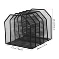 thumbnail image 2 of WHAMVOX Organizador De Archivos Para Escritorio En Metal Negro Con Ahorra Espacio, 2 of 6